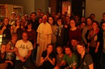 Gruppenselfie mit Papst Franziskus